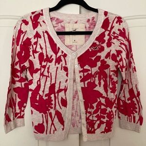 Women’s vintage Hollister floral cardigan, Size Medium
